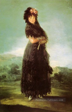 romantique romantisme Tableau Peinture - Portrait de Mariana Waldstein Romantique moderne Francisco Goya